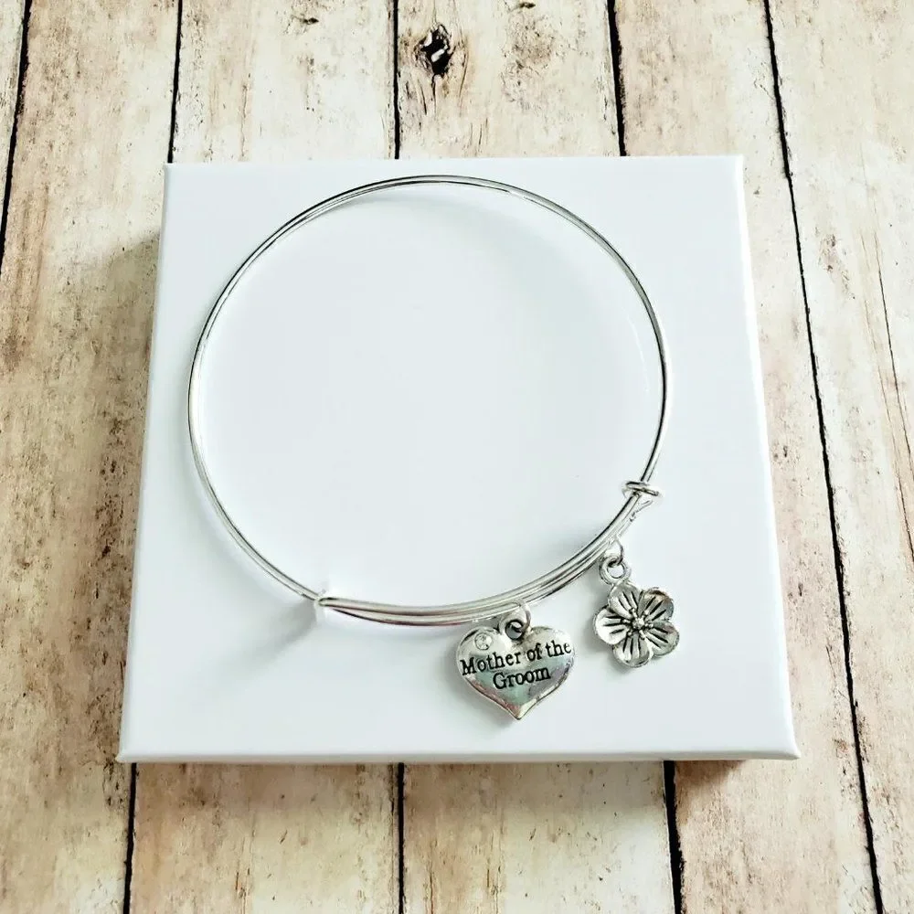 Mother of the Groom Wedding Bracelet, Mother Son Gift
